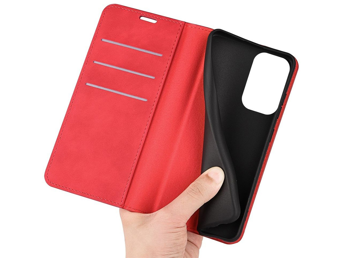 Just in Case Slim Wallet Case Rood - Xiaomi Redmi Note 11 Pro+ hoesje