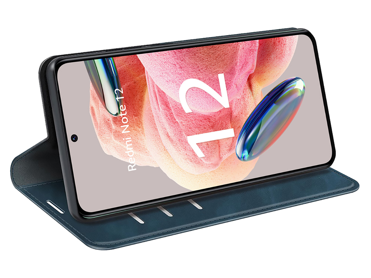 Just in Case Slim Wallet Case Blauw - Xiaomi Redmi Note 12 4G hoesje