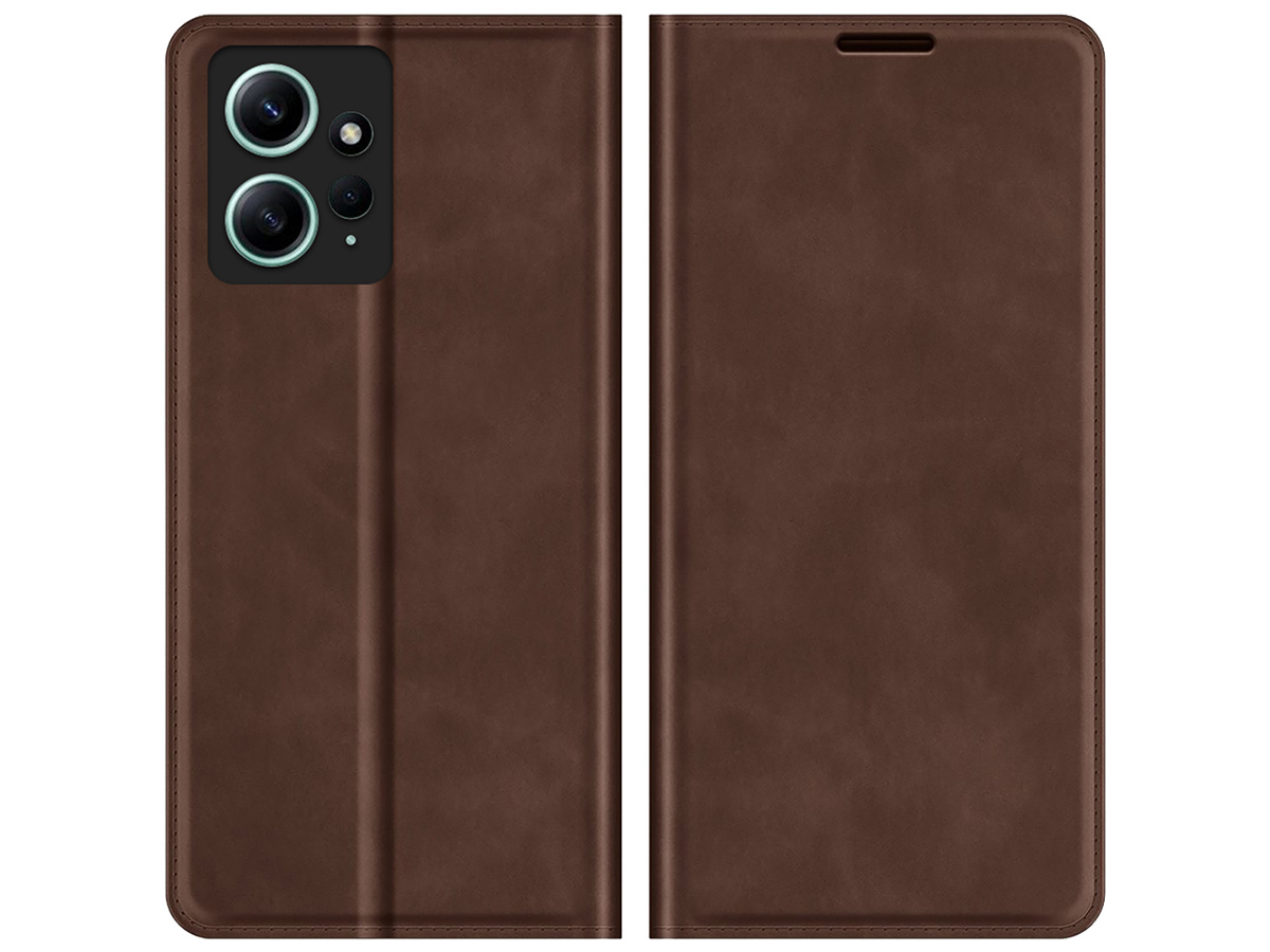 Just in Case Slim Wallet Case Bruin - Xiaomi Redmi Note 12 4G hoesje