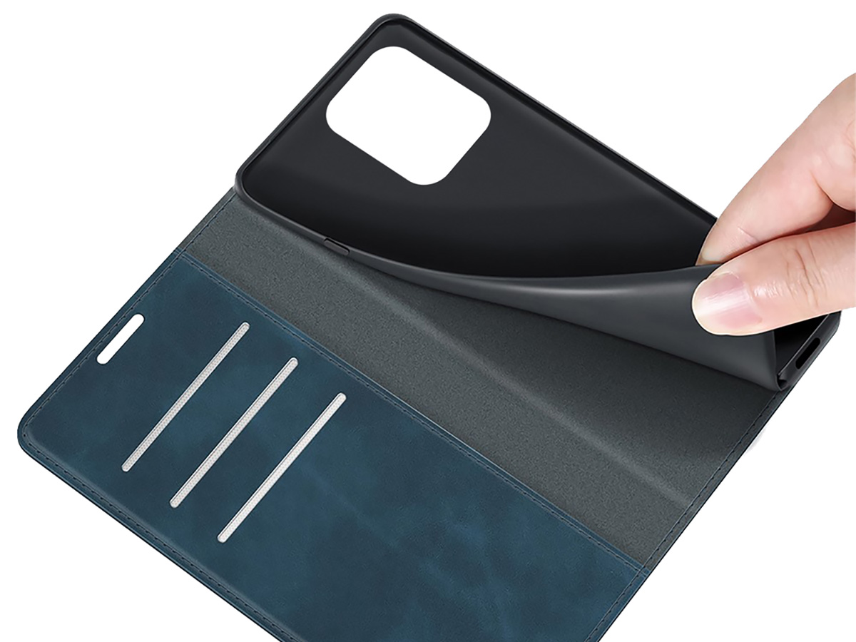 Just in Case Slim Wallet Case Blauw - Xiaomi Redmi Note 12 5G hoesje
