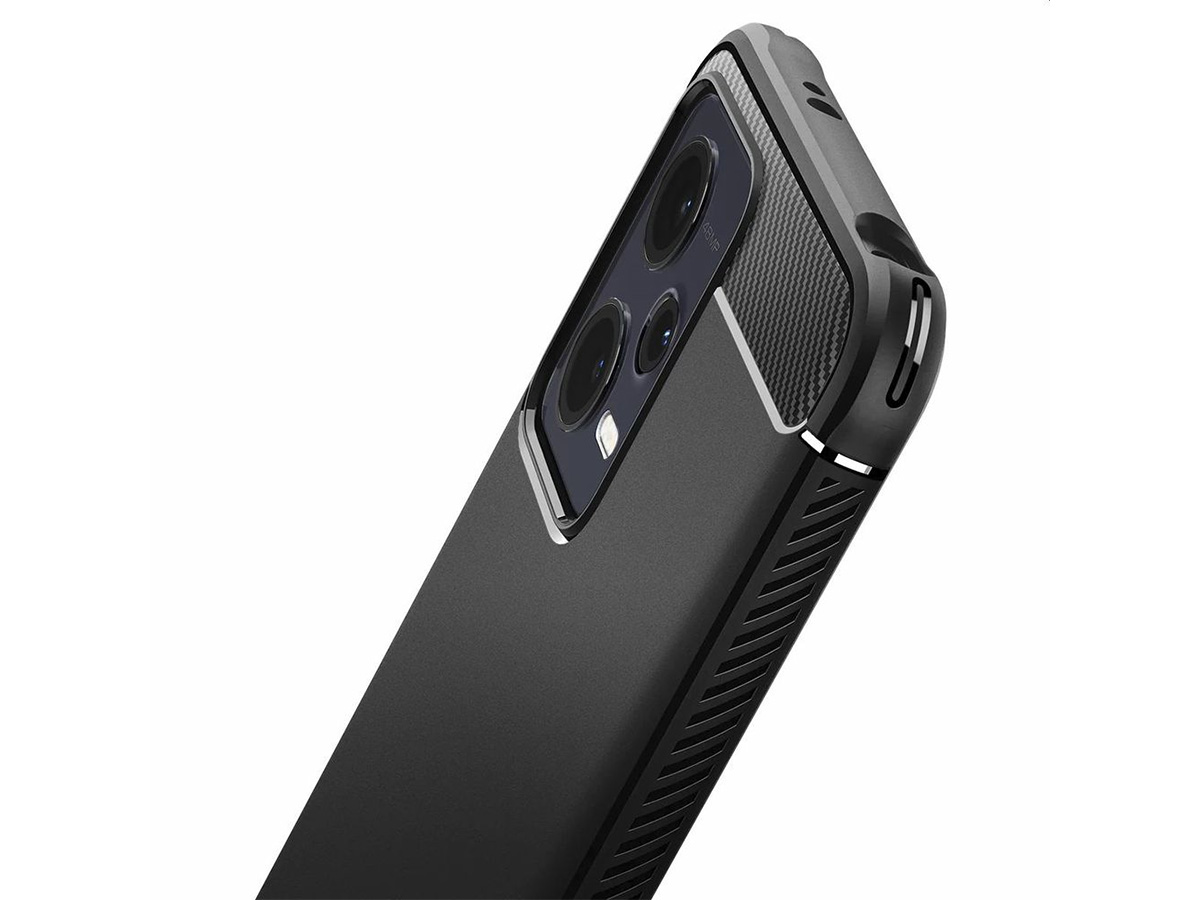 Spigen Rugged Armor Case Zwart - Xiaomi Redmi Note 12 5G Hoesje