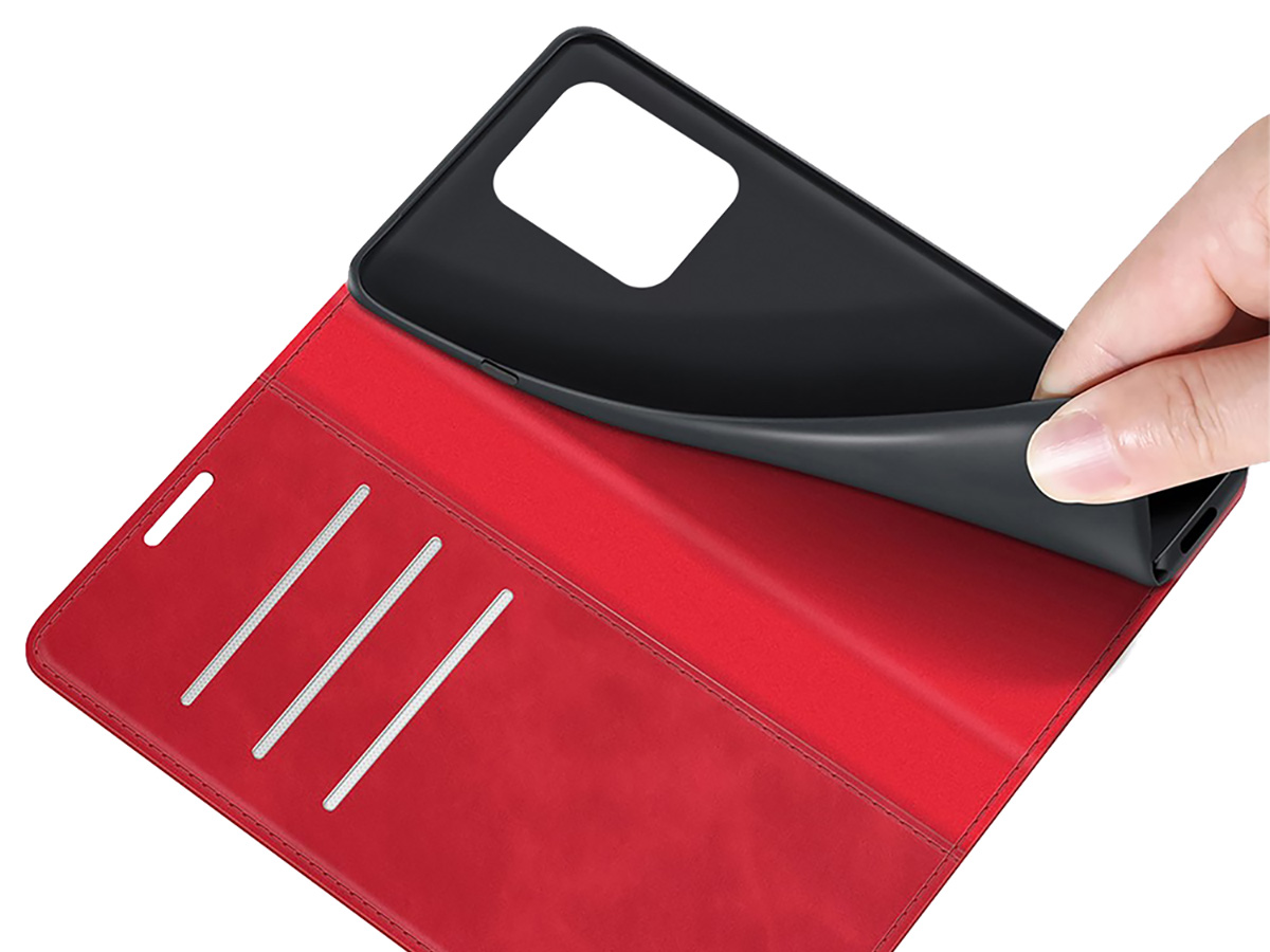 Just in Case Slim Wallet Case Rood - Xiaomi Redmi Note 12 Pro 5G hoesje
