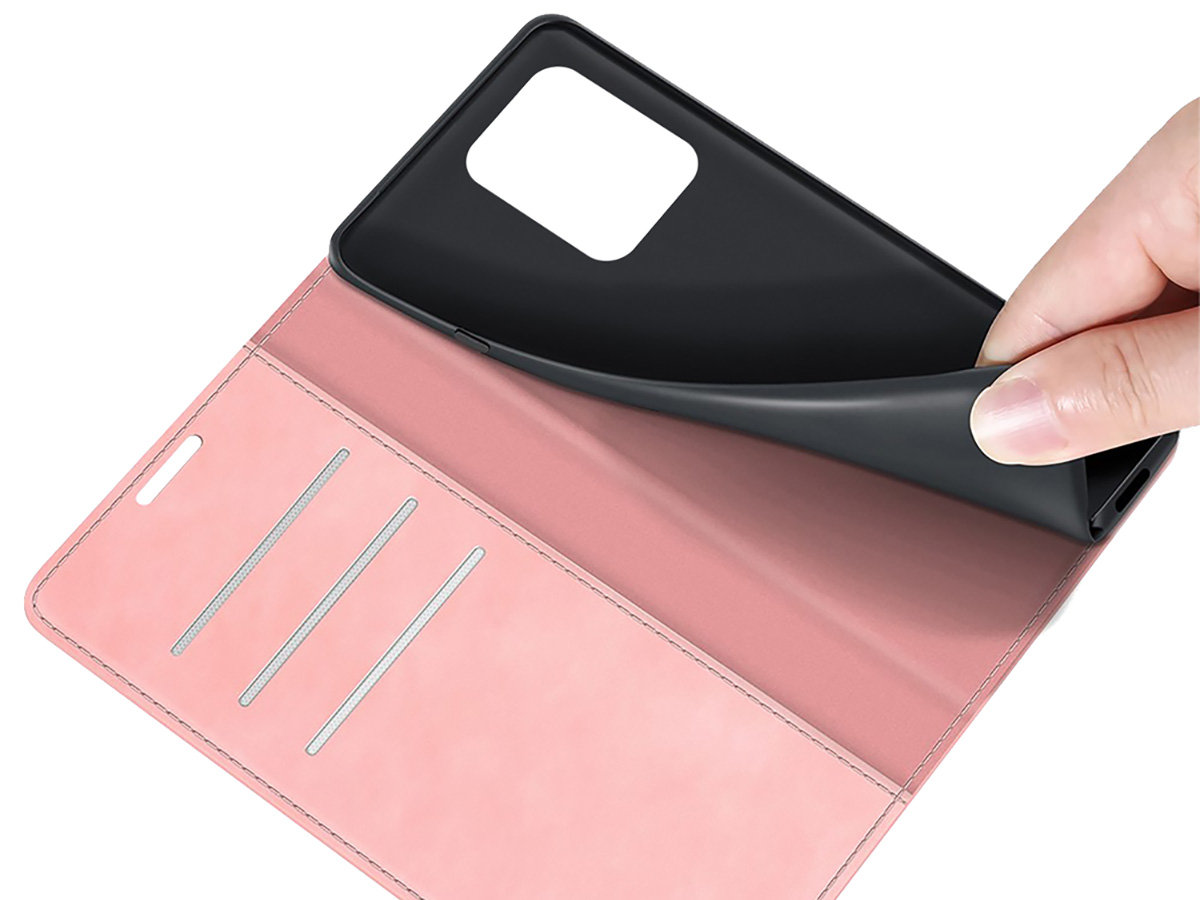 Just in Case Slim Wallet Case Roze - Xiaomi Redmi Note 12 Pro 5G hoesje