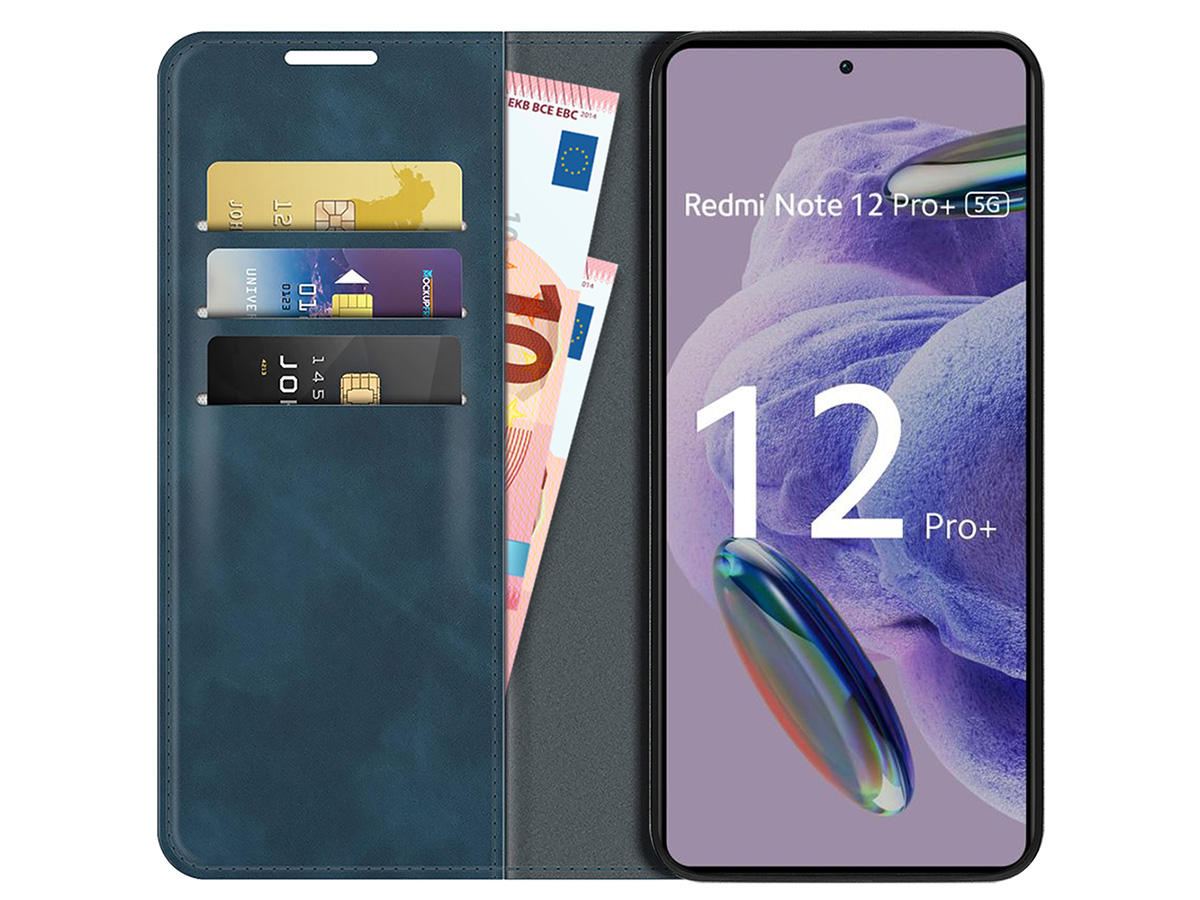 Just in Case Slim Wallet Case Blauw - Xiaomi Redmi Note 12 Pro+ 5G hoesje