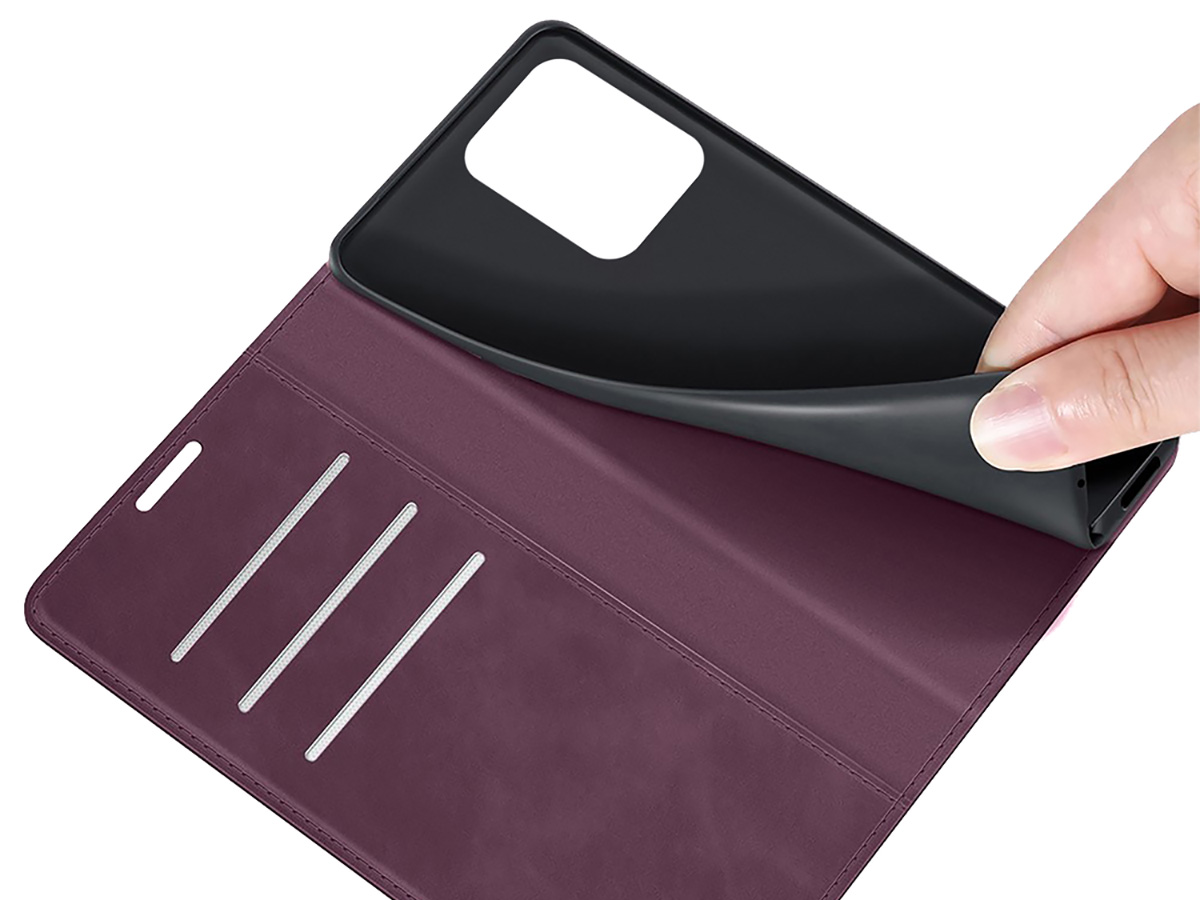 Just in Case Slim Wallet Case Paars - Xiaomi Redmi Note 12 Pro+ 5G hoesje