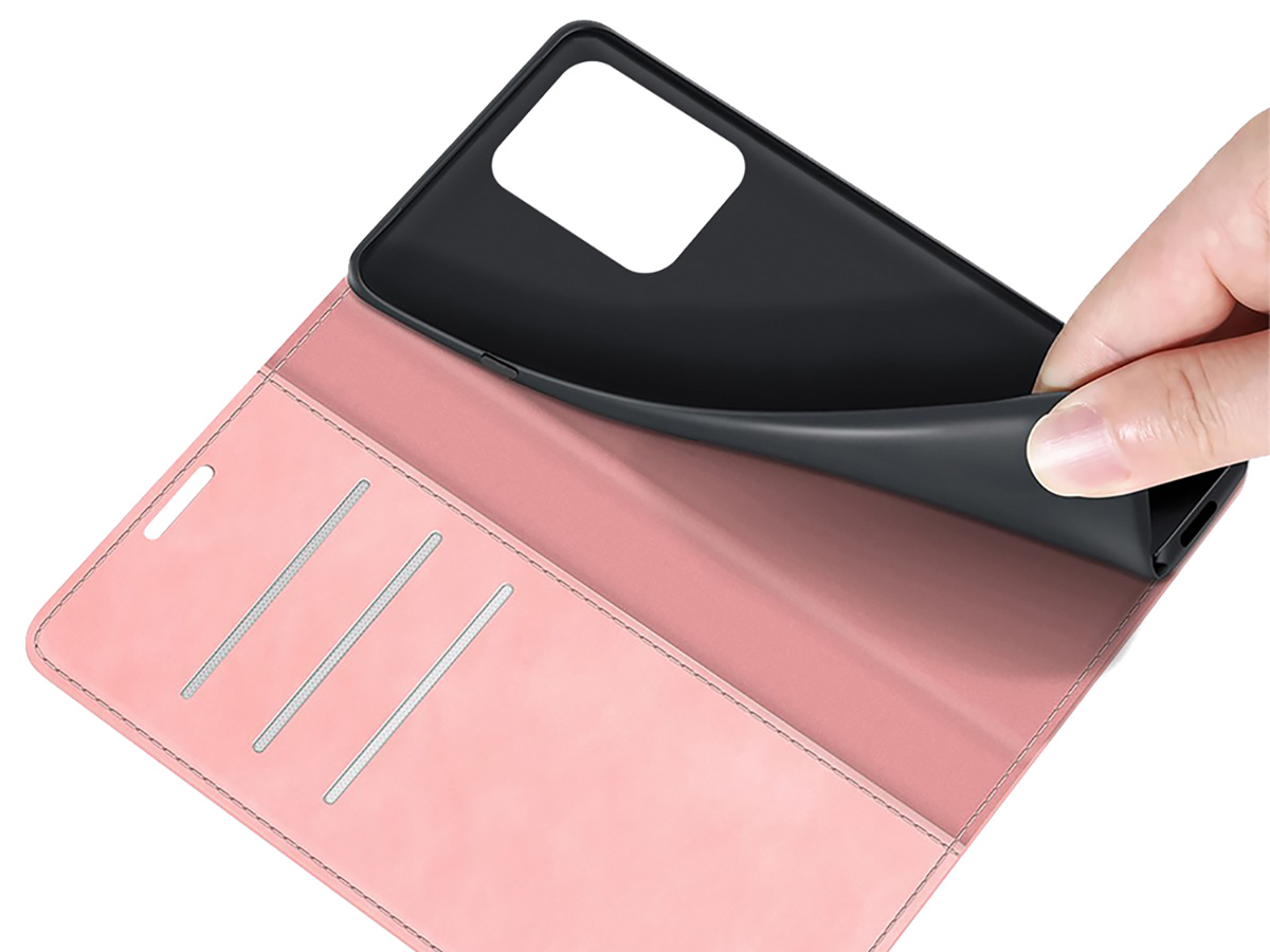 Just in Case Slim Wallet Case Roze - Xiaomi Redmi Note 12 Pro+ 5G hoesje