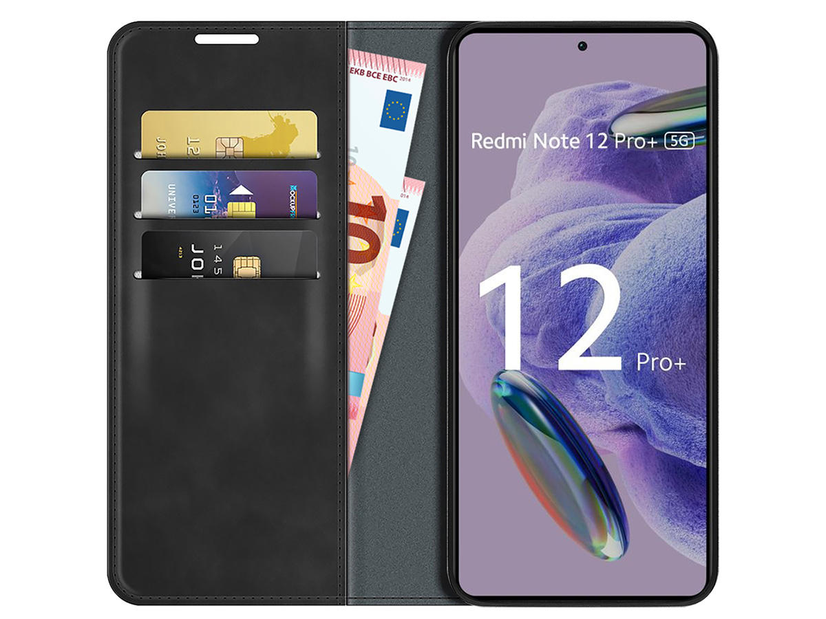 Just in Case Slim Wallet Case Zwart - Xiaomi Redmi Note 12 Pro+ 5G hoesje