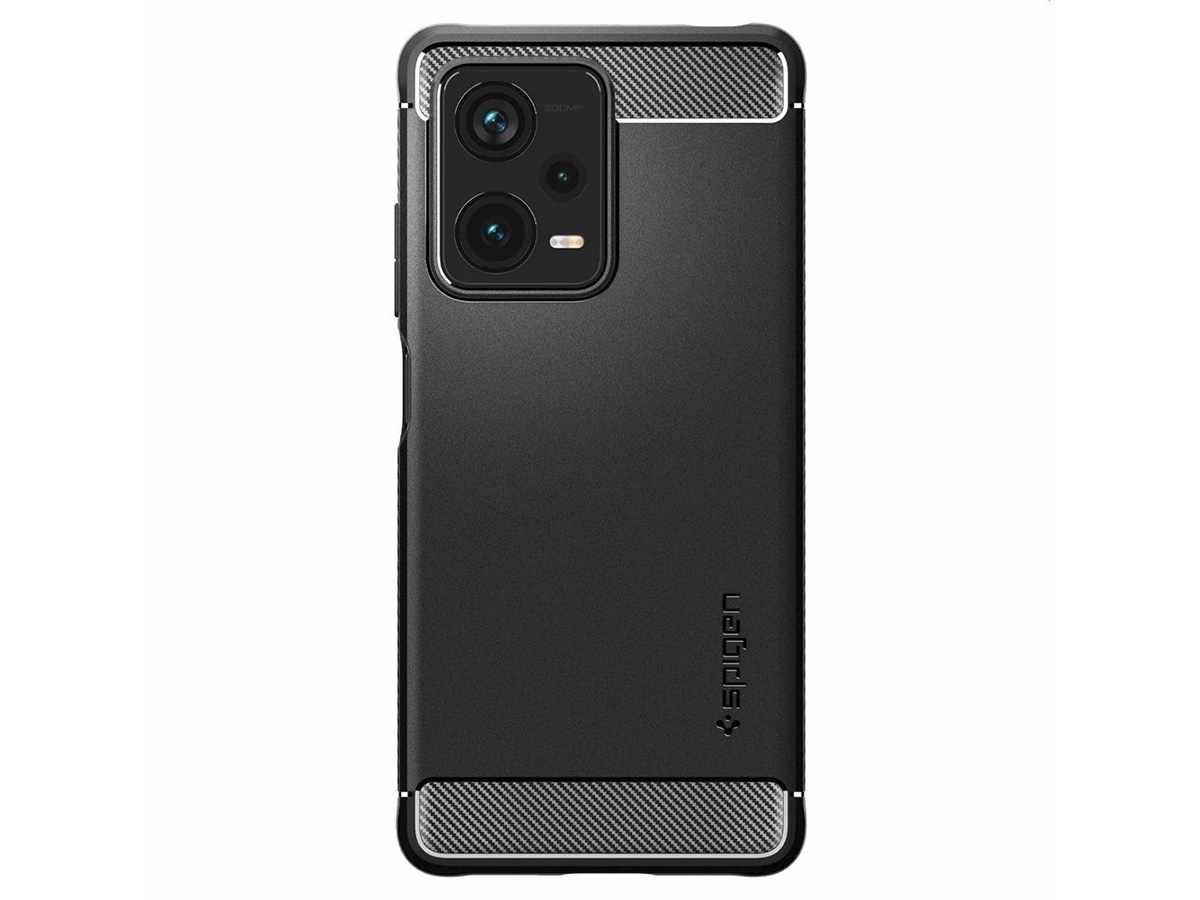 Spigen Rugged Armor Case Zwart - Xiaomi Redmi Note 12 Pro+ 5G Hoesje