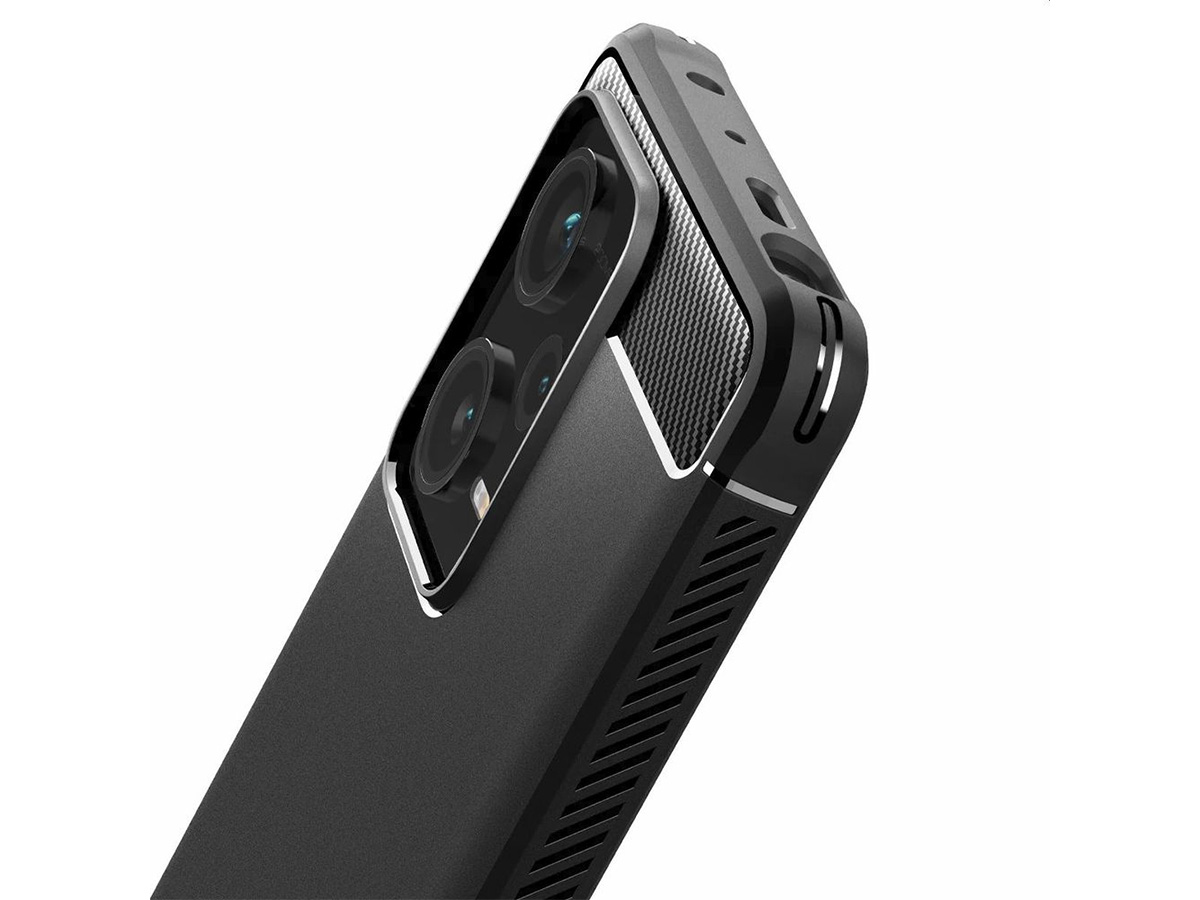 Spigen Rugged Armor Case Zwart - Xiaomi Redmi Note 12 Pro+ 5G Hoesje