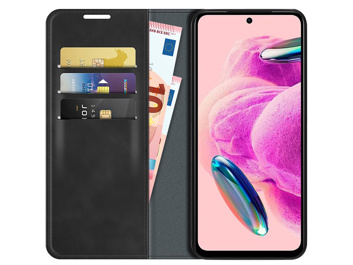 Just in Case Slim Wallet Case Zwart - Xiaomi Redmi Note 12S hoesje