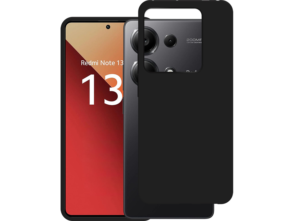 Just in Case TPU Case Zwart - Xiaomi Redmi Note 13 Pro 5G hoesje