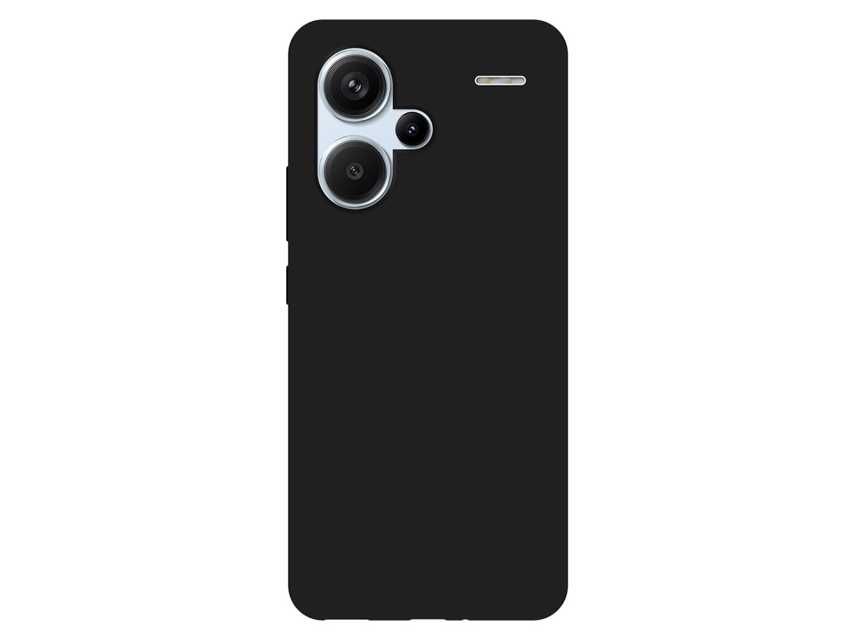 Just in Case TPU Case Zwart - Xiaomi Redmi Note 13 Pro+ 5G hoesje