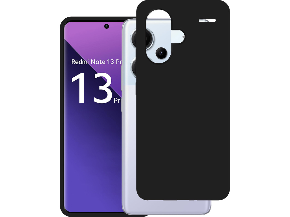 Just in Case TPU Case Zwart - Xiaomi Redmi Note 13 Pro+ 5G hoesje