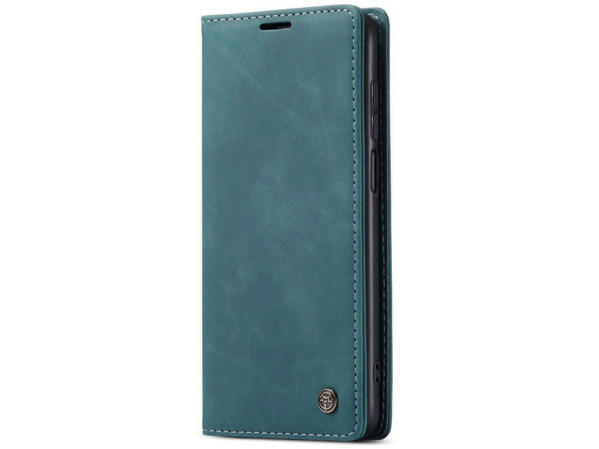 CaseMe Vintage BookCase Blauw - Xiaomi Redmi Note 9 Pro/9S hoesje