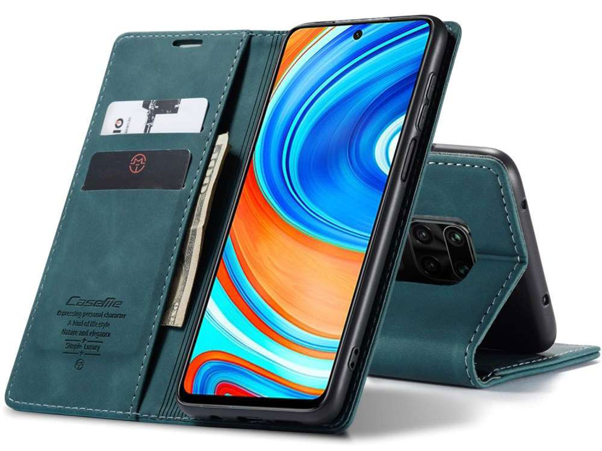 Gewond raken Tirannie toonhoogte CaseMe BookCase Blauw Xiaomi Redmi Note 9 Pro/9S hoesje