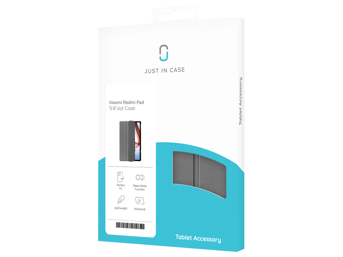 Smart Slimfit Stand Folio Case Grijs - Xiaomi Redmi Pad Hoesje
