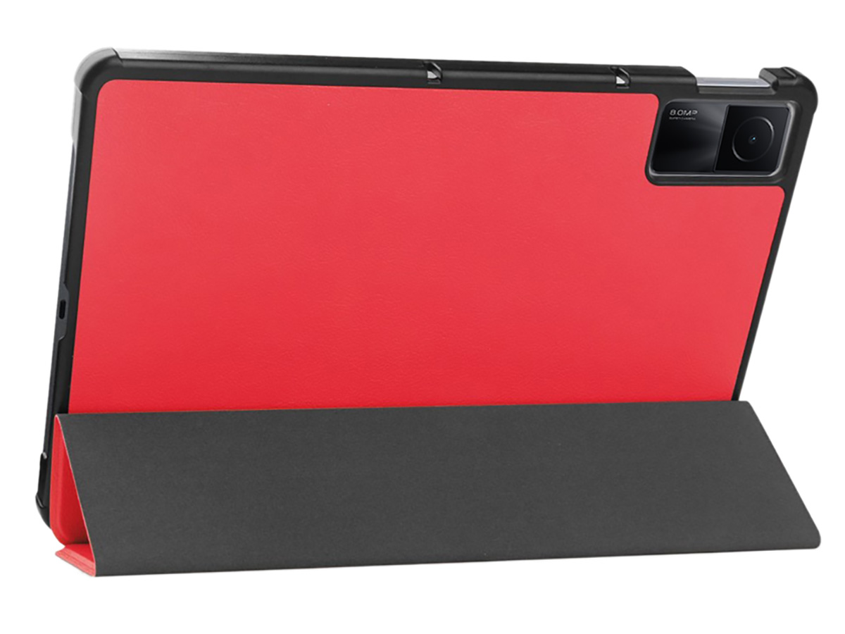 Smart Slimfit Stand Folio Case Rood - Xiaomi Redmi Pad Hoesje
