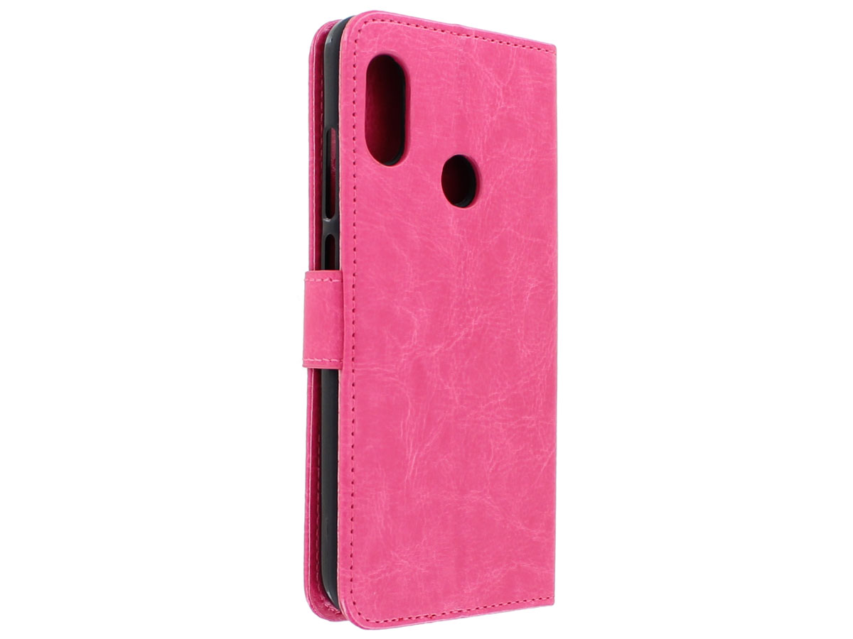 Bookcase Wallet Roze - Xiaomi Mi A2 hoesje