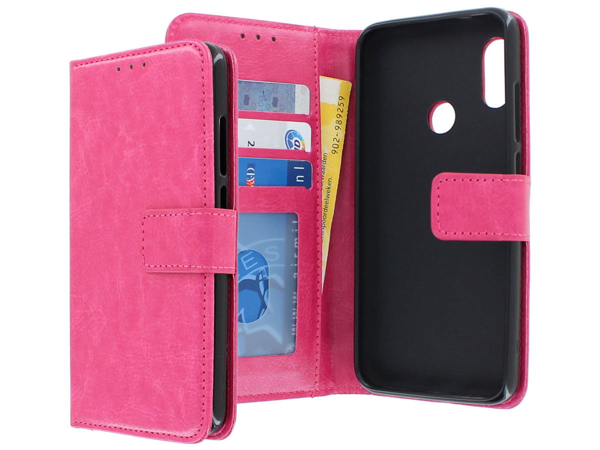 Bookcase Wallet Roze - Xiaomi Mi A2 hoesje