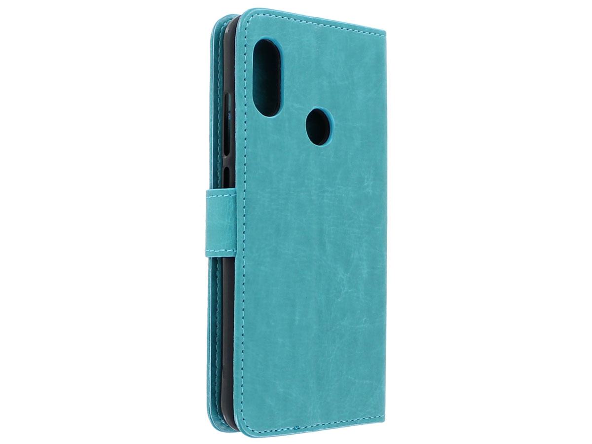 Bookcase Wallet Turquoise - Xiaomi Mi A2 hoesje