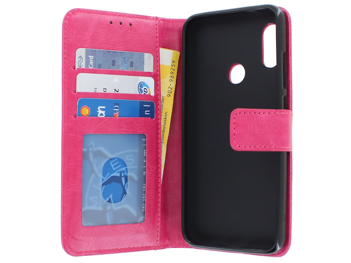 Bookcase Wallet Roze - Xiaomi Mi A2 Lite hoesje