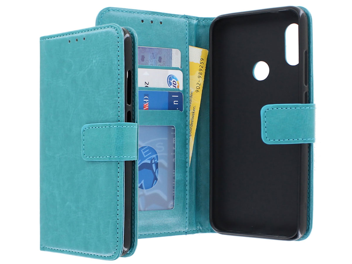 Bookcase Wallet Turquoise - Xiaomi Mi A2 Lite hoesje