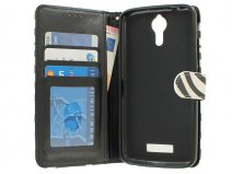 Zebra Bookcase - Acer Liquid Zest Plus hoesje