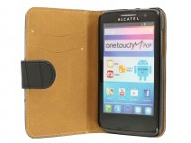 Croco Book Case Hoesje voor Alcatel One Touch M'Pop
