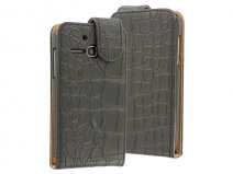 Croco Flip Case Hoesje voor Alcatel One Touch M'Pop