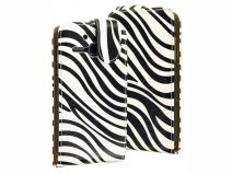 Zebra Flip Case Hoesje voor Alcatel One Touch M'Pop