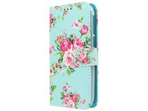 Flower Book Case - Alcatel OneTouch Pop C7 hoesje