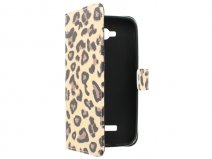 Leopard Book Case Hoesje voor Alcatel OneTouch Pop C7