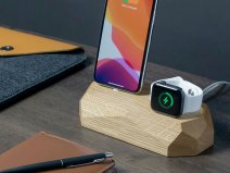 Oakywood Combo Dock Eiken - Houten Lightning & Apple Watch Dock