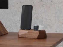 Oakywood Combo Dock Walnut - Houten Lightning/Watch Dock