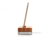 Lightning Dock van Aluminium en Hout voor iPhone en iPod