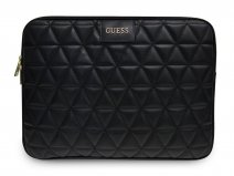 Guess Quilted Laptop Sleeve Zwart - 13 inch MacBook Hoes