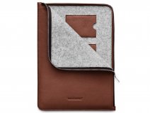 Woolnut Leather Folio Cognac - MacBook Pro 14