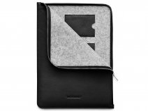 Woolnut Leather Folio Zwart - MacBook Pro 14