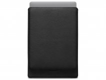 Woolnut Leather Sleeve Zwart - MacBook Pro 14