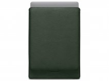 Woolnut Leather Sleeve Groen - MacBook Pro 16