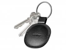 Orbitkey Leather Holder AirTag Keyring Sleutelring - Zwart