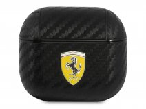 Ferrari Carbon Case Zwart - AirPods 3 Hoesje