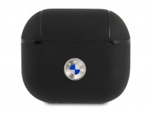 BMW Signature Leather Case Zwart - AirPods 3 Case Hoesje