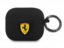 Ferrari Silicone Case Zwart | AirPods 3 Case Hoesje