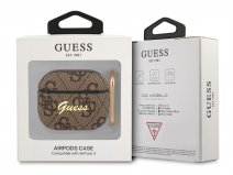 Guess 4G Monogram Ring Case Bruin - AirPods 3 Case Hoesje