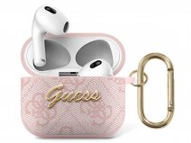 Guess 4G Monogram Ring Case Roze - AirPods 3 Case Hoesje
