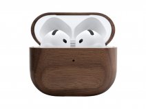 RAUW AirPods Case Walnut - Houten AirPods 4 Hoesje