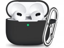 CaseBoutique AirPods Pro 3 hoesje Zwart - Silicon Bumper Case