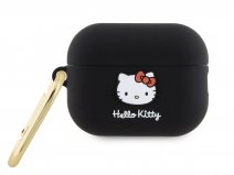 Hello Kitty Silicone Case Zwart - AirPods Pro 2nd Gen Case Hoesje