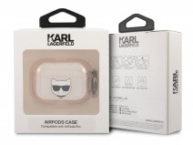 Karl Lagerfeld Choupette Glitter Case Goud - AirPods Pro Hoesje